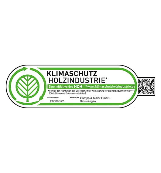 Label Klimaschutz Holzindustrie Gumpp Maier GmbH