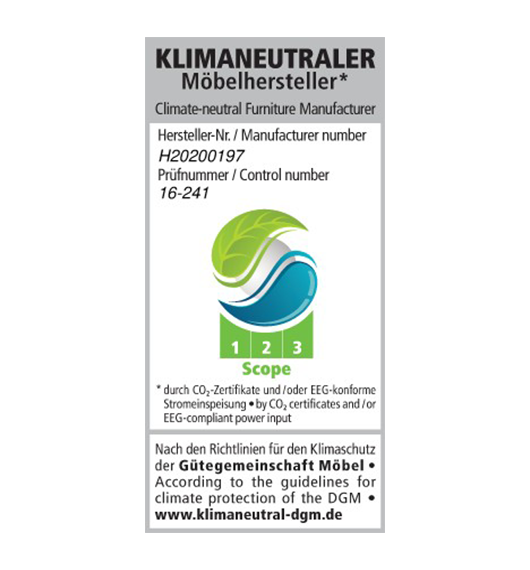 Klimaneutraler Moebelhersteller