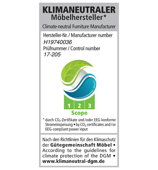 Klimaneutraler Möbelhersteller